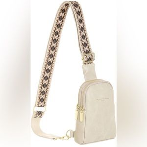 INICAT Small Sling Bag Fanny Packs Crossbody Bags in Apricot